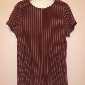 Cute and Trendy striped red dress